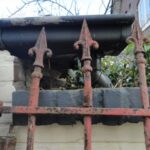 antiek smeedijzeren Frans hekwerk 2