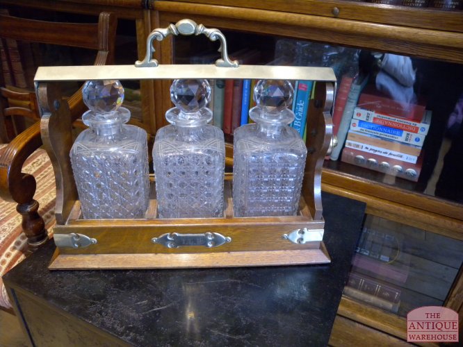 antiek tantalus, antiek karaffen