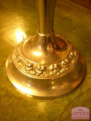 antiek verzilverde kandelaars, VERKOCHT