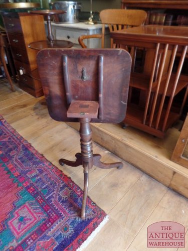 antiek vierkant Engels tilt top tafeltje 3