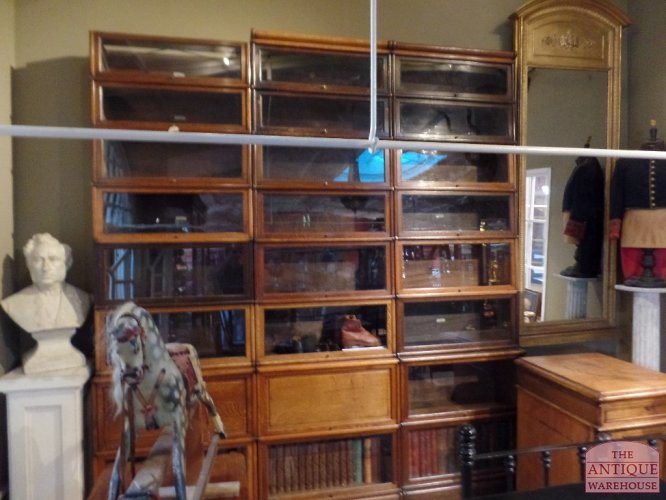 Antieke 8 hoge originele stapelbare Globe Wernicke kast 2