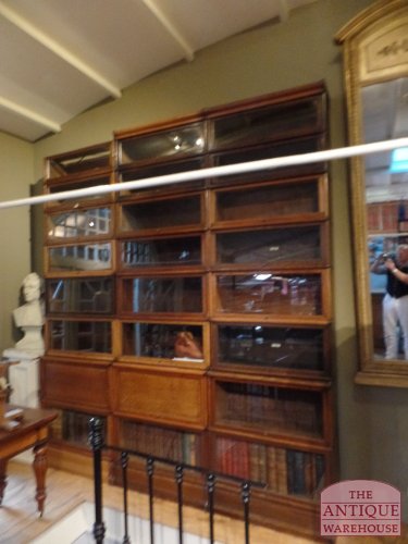 Antieke 8 hoge originele stapelbare Globe Wernicke kast 3