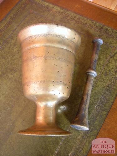 Antieke apothekers vijzel 2