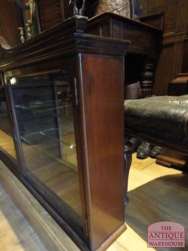 Antieke apothekers vitrine, zeer laag, ophangbaar 2