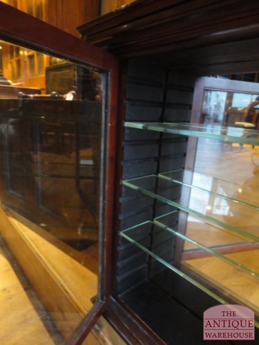 Antieke apothekers vitrine, zeer laag, ophangbaar 3