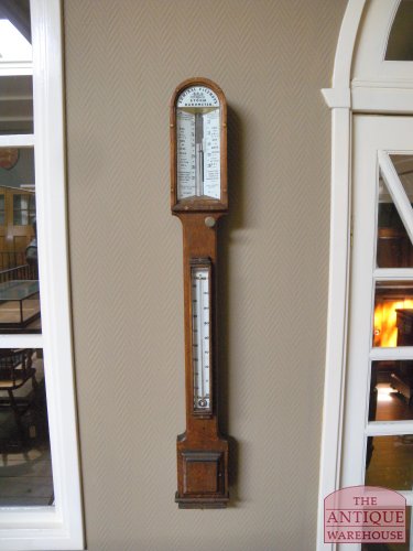 antieke barometer, van het type Admiral Fitz Roy Storm barometer, VERKOCHT