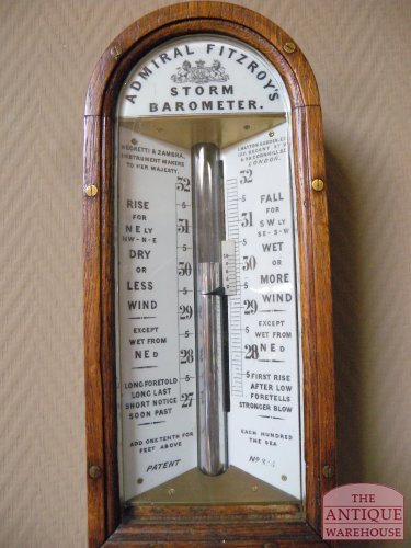 Antieke barometer, Admiral Fitz Roy Storm barometer 2