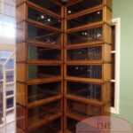 Antieke barrister Globe Wernicke hoekkast 1