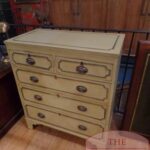 Antieke beschilderde Victorian Engelse ladekast 4