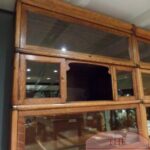 Antieke bibliotheek van Globe Wernicke met hoekelementen 4