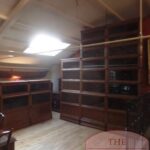 Antieke boekenkast met diepe delen Globe Wernicke van mahonie en eikenhout 1