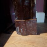 antieke bordeau rode marmeren schouw 4