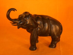 antieke Bronzen olifant, Engels VERKOCHT