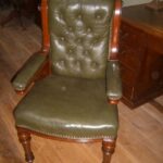 Antieke bureaustoel, mahonie, Engels, 1870 1