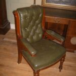 Antieke bureaustoel, mahonie, Engels, 1870 3