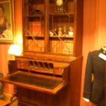 Antieke bureau-boekenkast, circa 1800 1