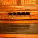 Antieke bureau-boekenkast, circa 1800 2