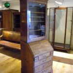 Antieke bureau-boekenkast 2