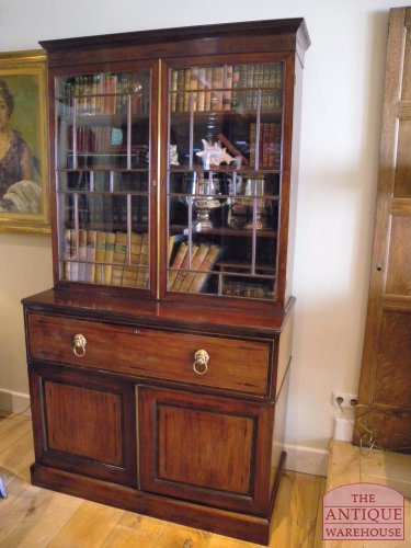 antieke bureau boekenkast, VERKOCHT