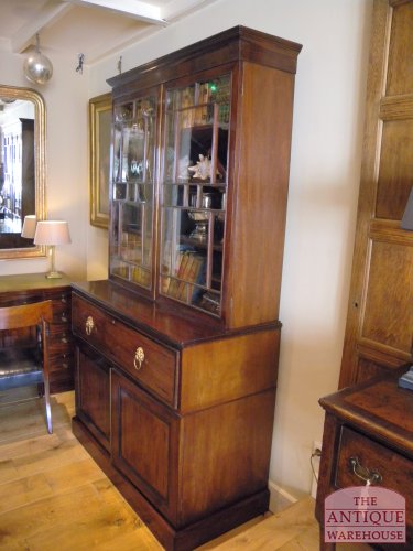 Antieke bureau-boekenkast 2