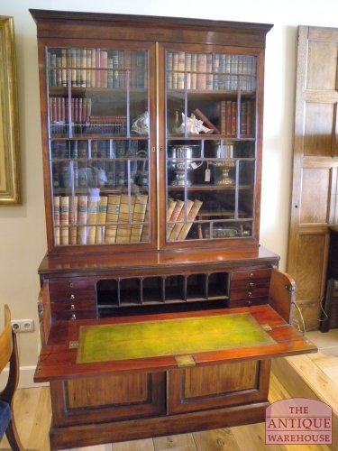 Antieke bureau-boekenkast 3
