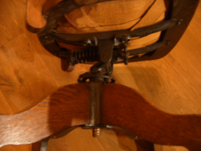 antieke bureaustoel (eiken, Engels, 1910), VERKOCHT