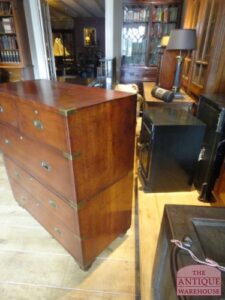 antieke campaign ladekast, VERKOCHT