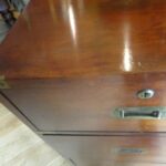 Antieke campaign ladekast circa 1850 2