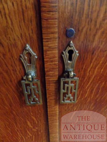 Antieke Compactom kledingkast van eikenhout 2