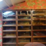 Antieke drievoudige originele Globe Wernicke boekenkast 1