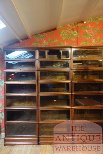 antieke drievoudige antieke originele Globe wernicke boekenkast