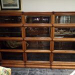 Antieke drievoudige boekenkast van Globe Wernicke 2