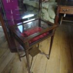 antieke Edwardian vitrinekastje 1