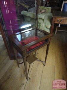 antieke Edwardian vitrinekastje, VERKOCHT