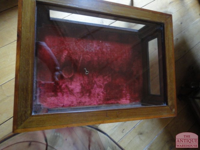 antieke Edwardian vitrinekastje 2