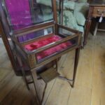 antieke Edwardian vitrinekastje 3