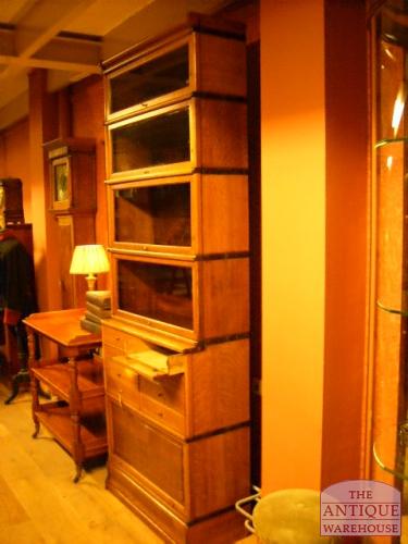 Antieke eiken Globe Wernicke boekenkast 2