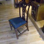 Antieke eiken 18e-eeuwse stoel 1