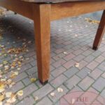 Antieke eiken bibliotheektafels uit universiteit, Art Deco 3