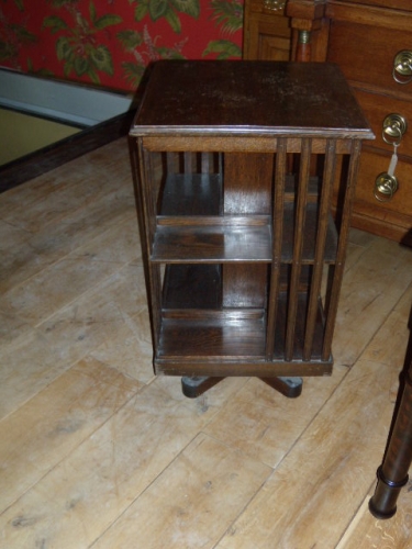 Antieke eiken boekenmolen, circa 1900 2