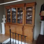 Antieke eiken breakfront boekenkast 2