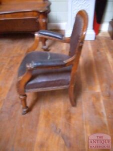 antieke eiken bureaustoel, circa 1880, VERKOCHT