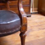 Antieke eiken bureaustoel, circa 1880 2