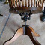 Antieke eiken bureaustoel, circa 1900 1