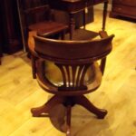 Antieke eiken bureaustoel, circa 1900 1