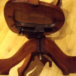 Antieke eiken bureaustoel, circa 1900 2