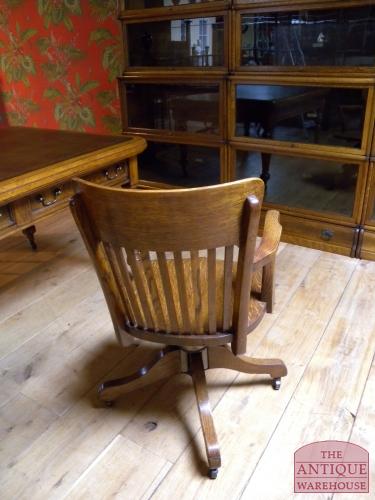 antieke eiken bureaustoel, VERKOCHT
