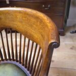 Antieke eiken bureaustoel 1