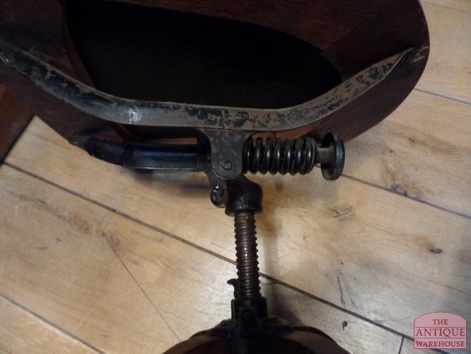 Antieke eiken bureaustoel 2