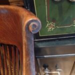 Antieke eiken bureaustoel 3